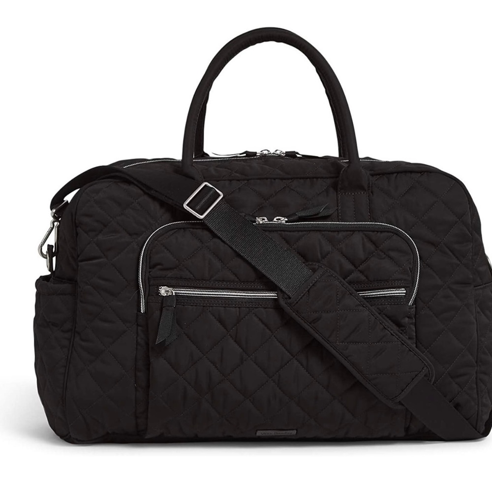 Vera Bradley Performance Twill Weekender Travel Bag - Black - Brand New